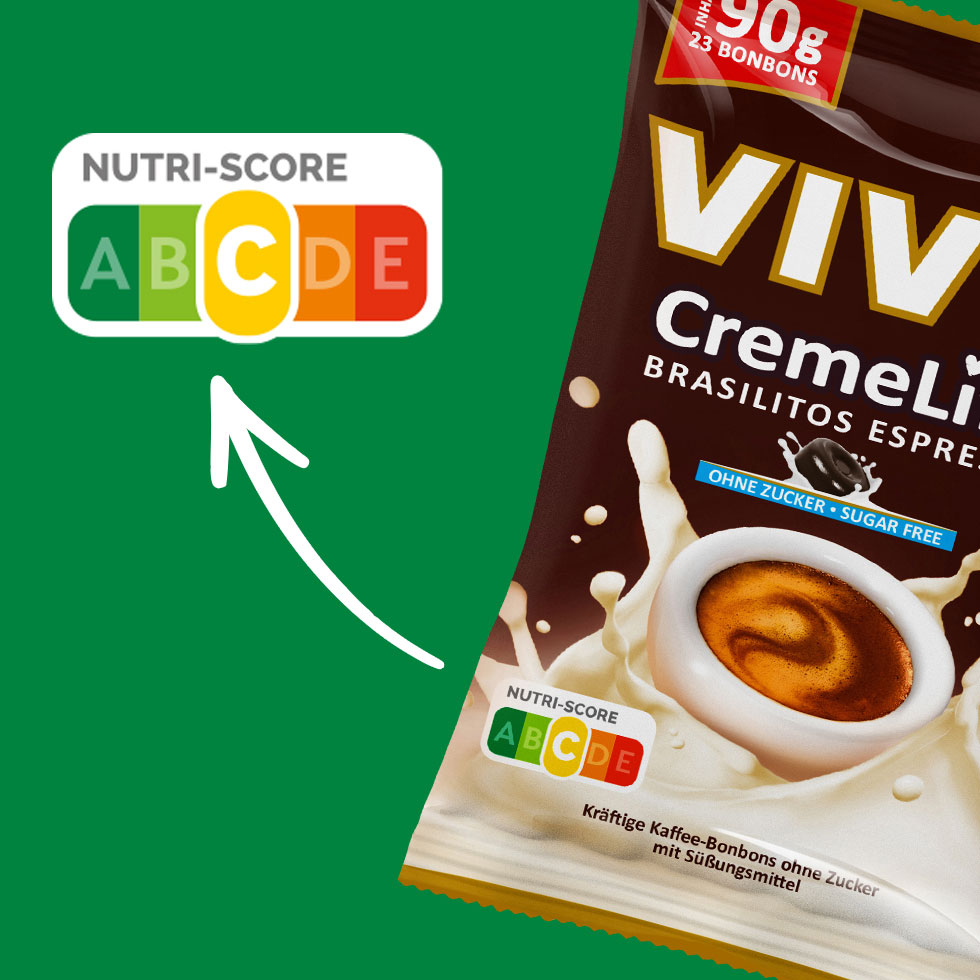 VIVIL Creme Life Brasilitos Espresso Sahnebonbons ohne Zucker | 90g