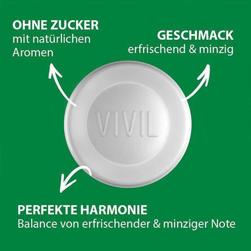 VIVIL Eukalyptus-Minze Pastille ohne Zucker | 3er Pack