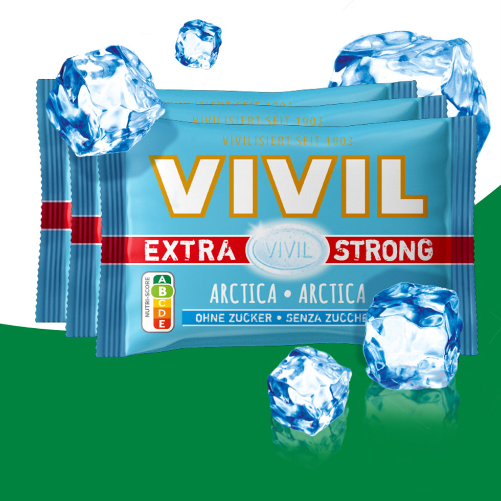 VIVIL Extra Strong Arctica ohne Zucker | 3er Pack