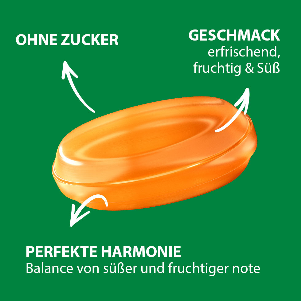 VIVIL Wild Orange Erfrischungsbonbons ohne Zucker | 120g