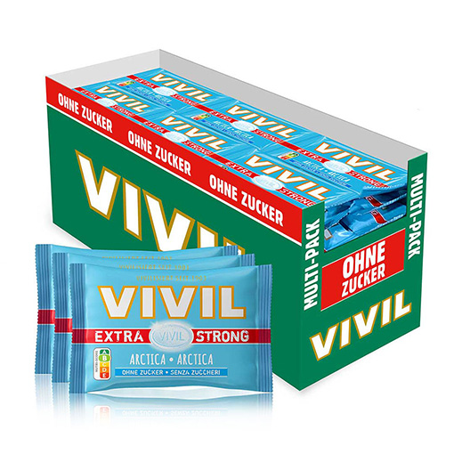 VIVIL Extra Strong Arctica ohne Zucker | 26 x 3er Pack