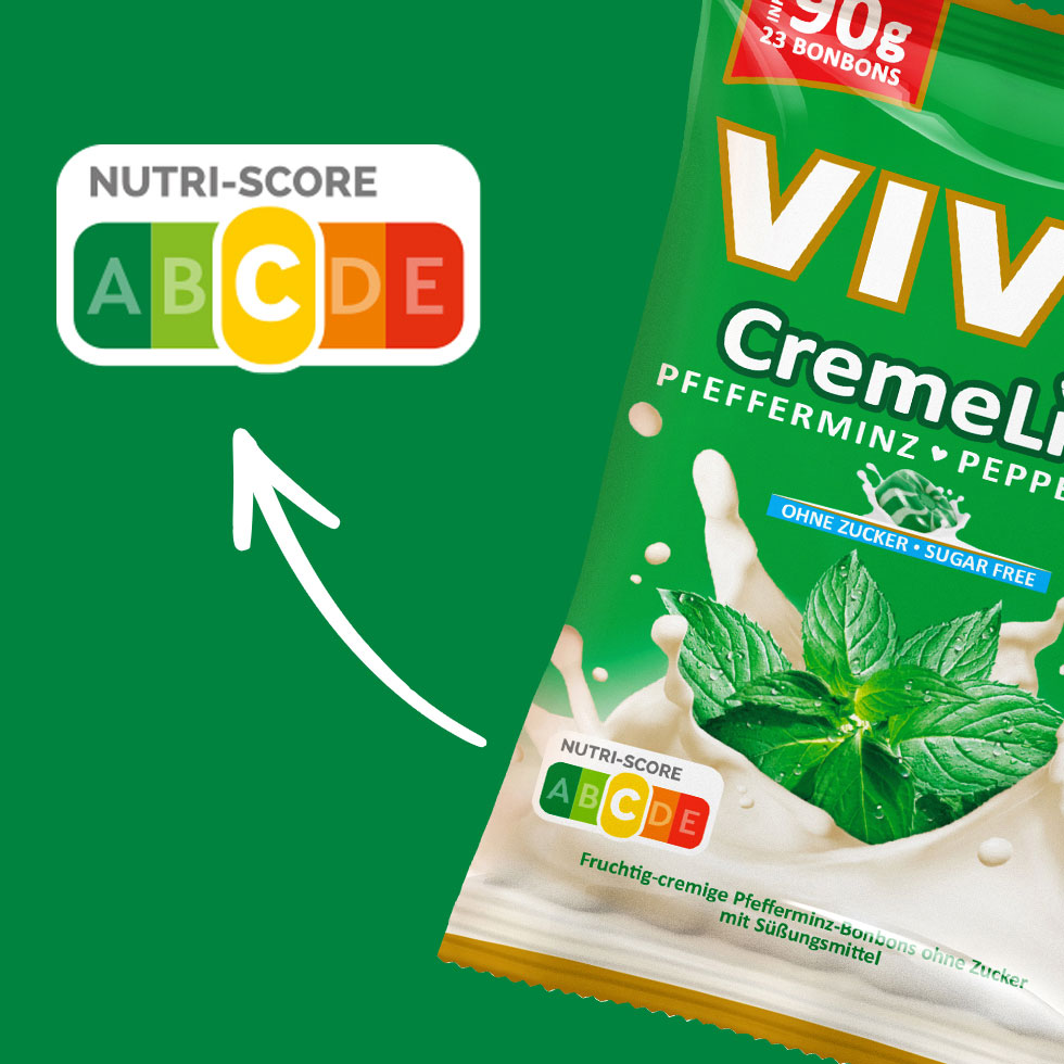 VIVIL Creme Life Pfefferminz Sahnebonbons ohne Zucker | 90g