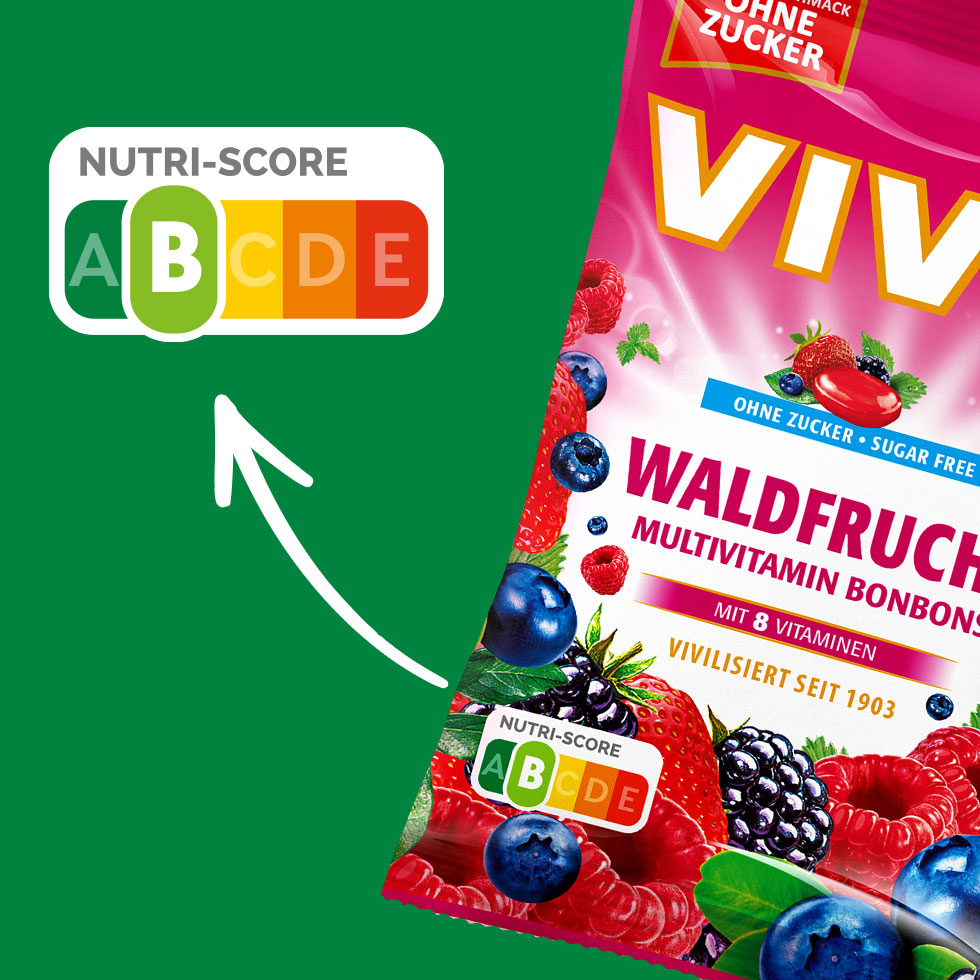 VIVIL Waldfrucht Multivitaminbonbons ohne Zucker | 120g